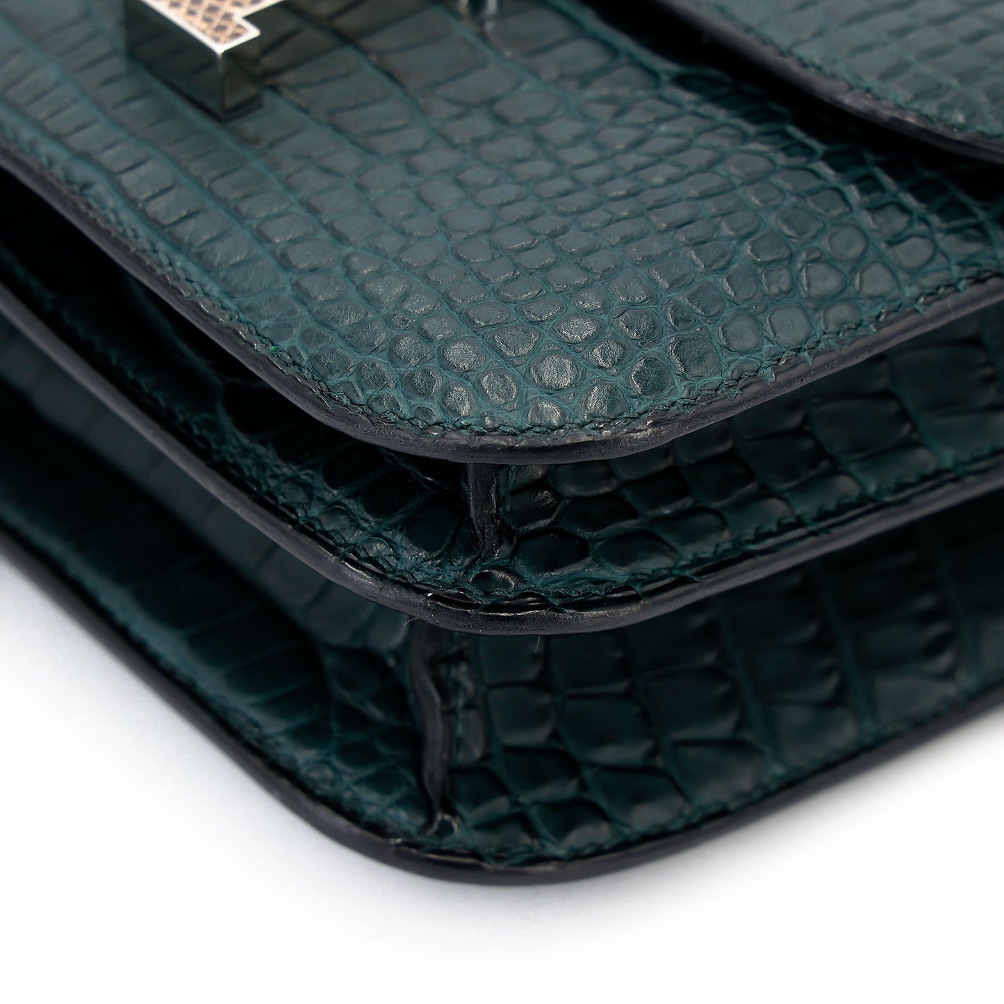 愛馬仕 Constance Mini Vert Cypress Matte Alligator 