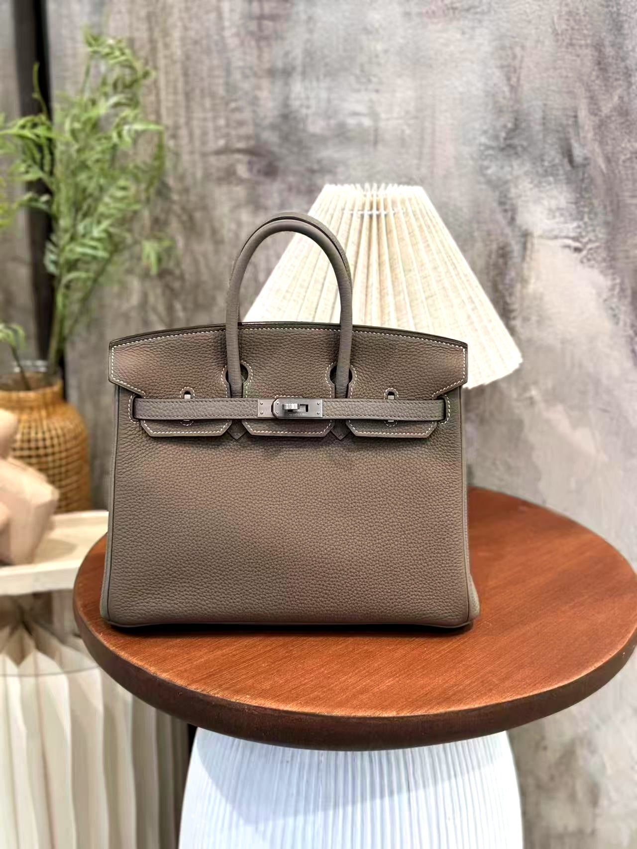 愛馬仕特別訂製 Birkin 25 HSS 灰褐色