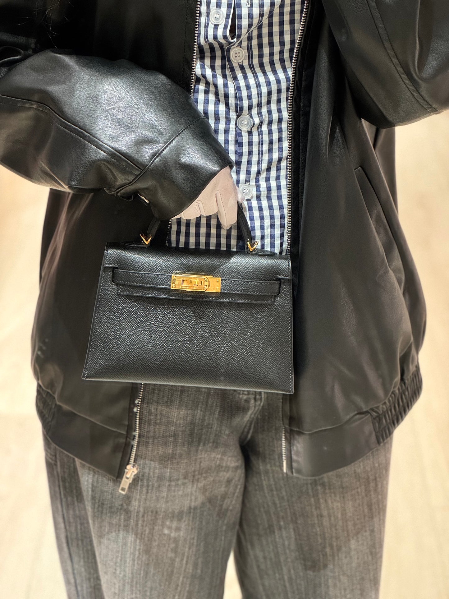 愛馬仕迷你凱莉二代黑色款