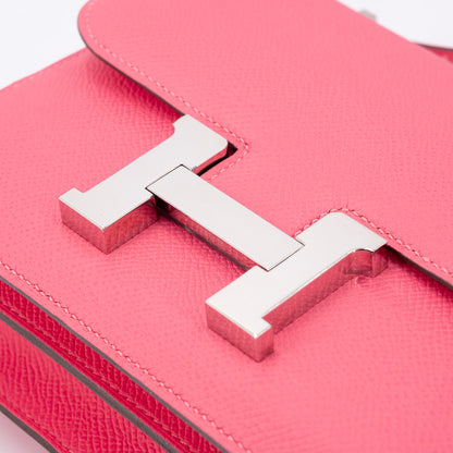 HERMÈS Constance Mini 19 Rose Azalee