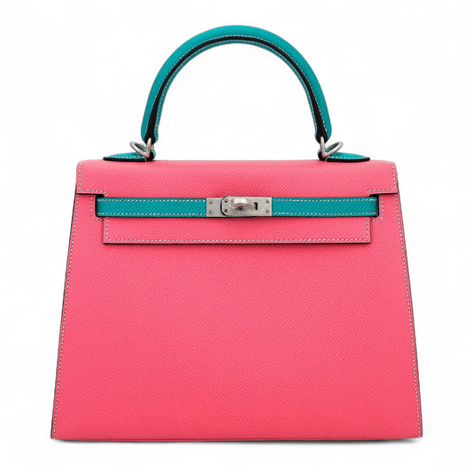 愛馬仕特別訂製 Kelly 25 Sellier HSS 玫瑰杜鵑