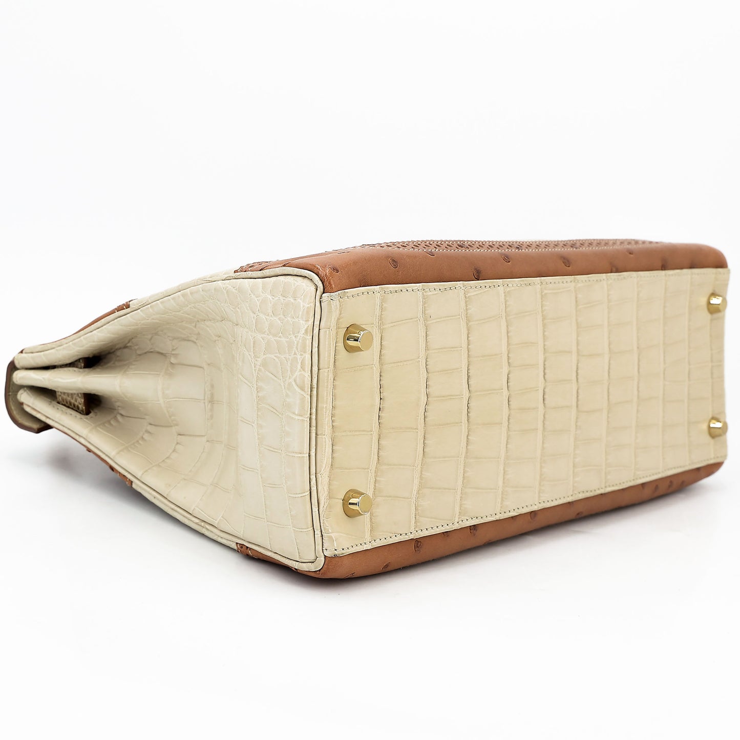 愛馬仕 Kelly Ghillies 32 Ficelle Beton Marron Glace 啞光鱷魚皮鴕鳥蜥蜴皮