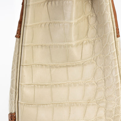 愛馬仕 Kelly Ghillies 32 Ficelle Beton Marron Glace 啞光鱷魚皮鴕鳥蜥蜴皮