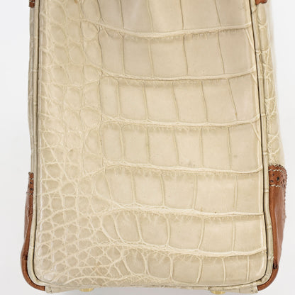 愛馬仕 Kelly Ghillies 32 Ficelle Beton Marron Glace 啞光鱷魚皮鴕鳥蜥蜴皮