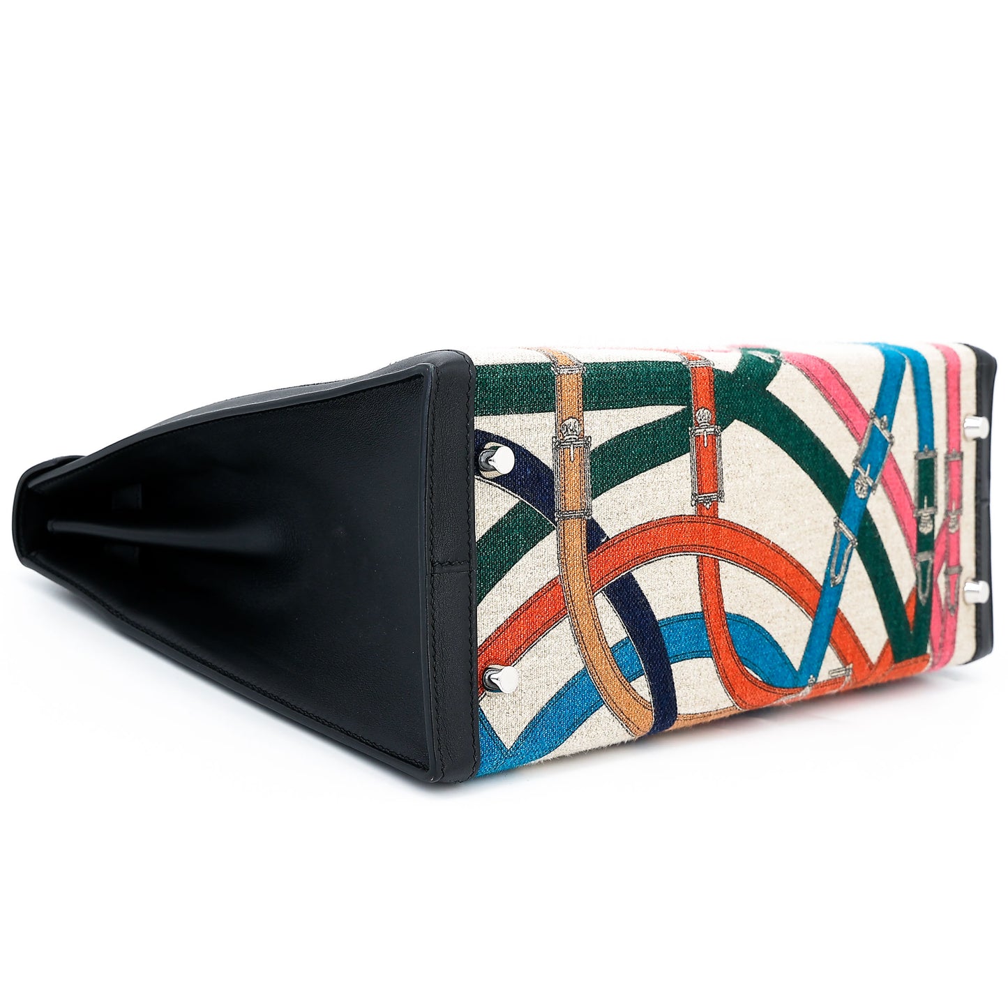 HERMÈS Kelly 32 Cavalcadour Toile de Camp
