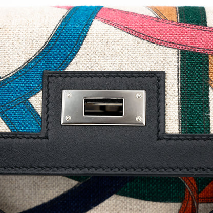 HERMÈS Kelly 32 Cavalcadour Toile de Camp