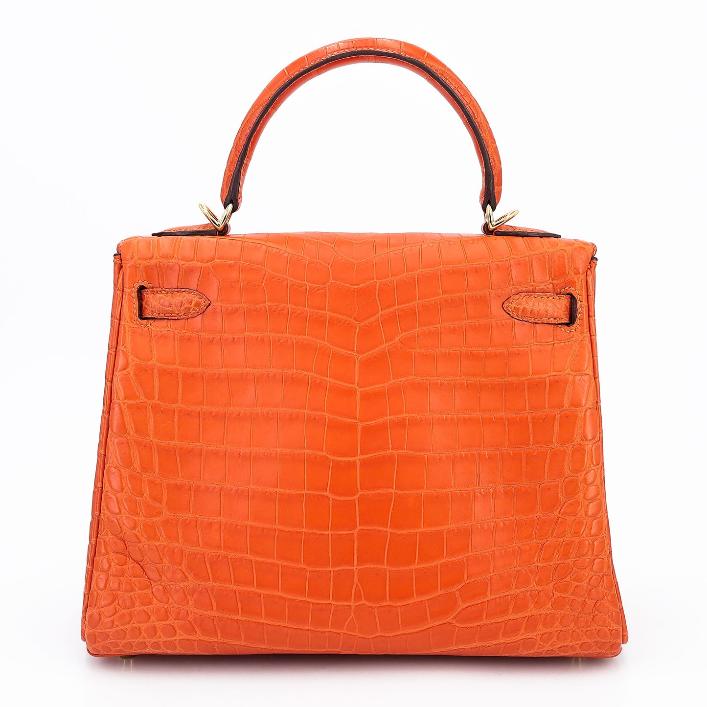 愛馬仕 Kelly 25 Feu Matte Alligator 