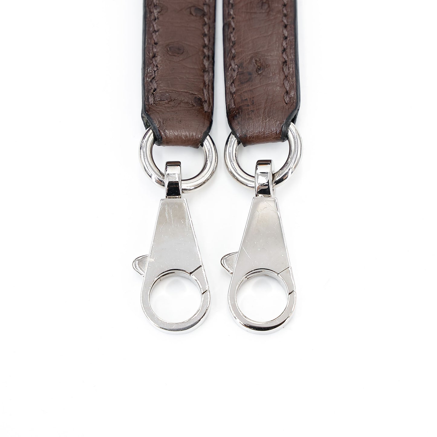 愛馬仕 Kelly Ghillies 32 Marron Fonce Bleu de Malte 紫羅蘭色鴕鳥皮