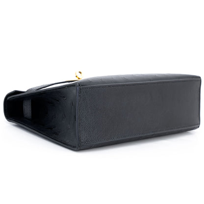 愛馬仕 Kelly Pochette Noir 鴕鳥皮