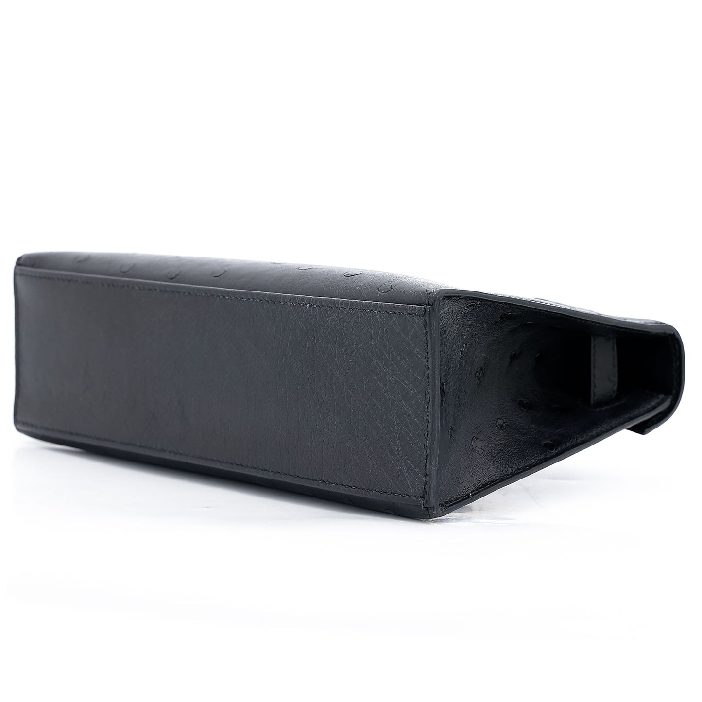 愛馬仕 Kelly Pochette Noir 鴕鳥皮