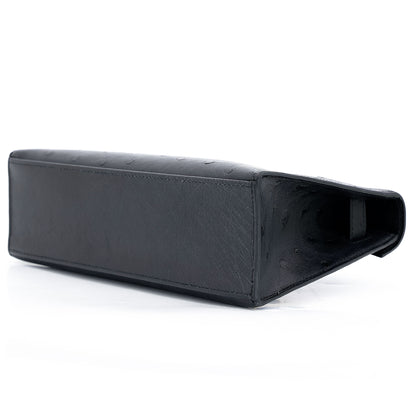 愛馬仕 Kelly Pochette Noir 鴕鳥皮