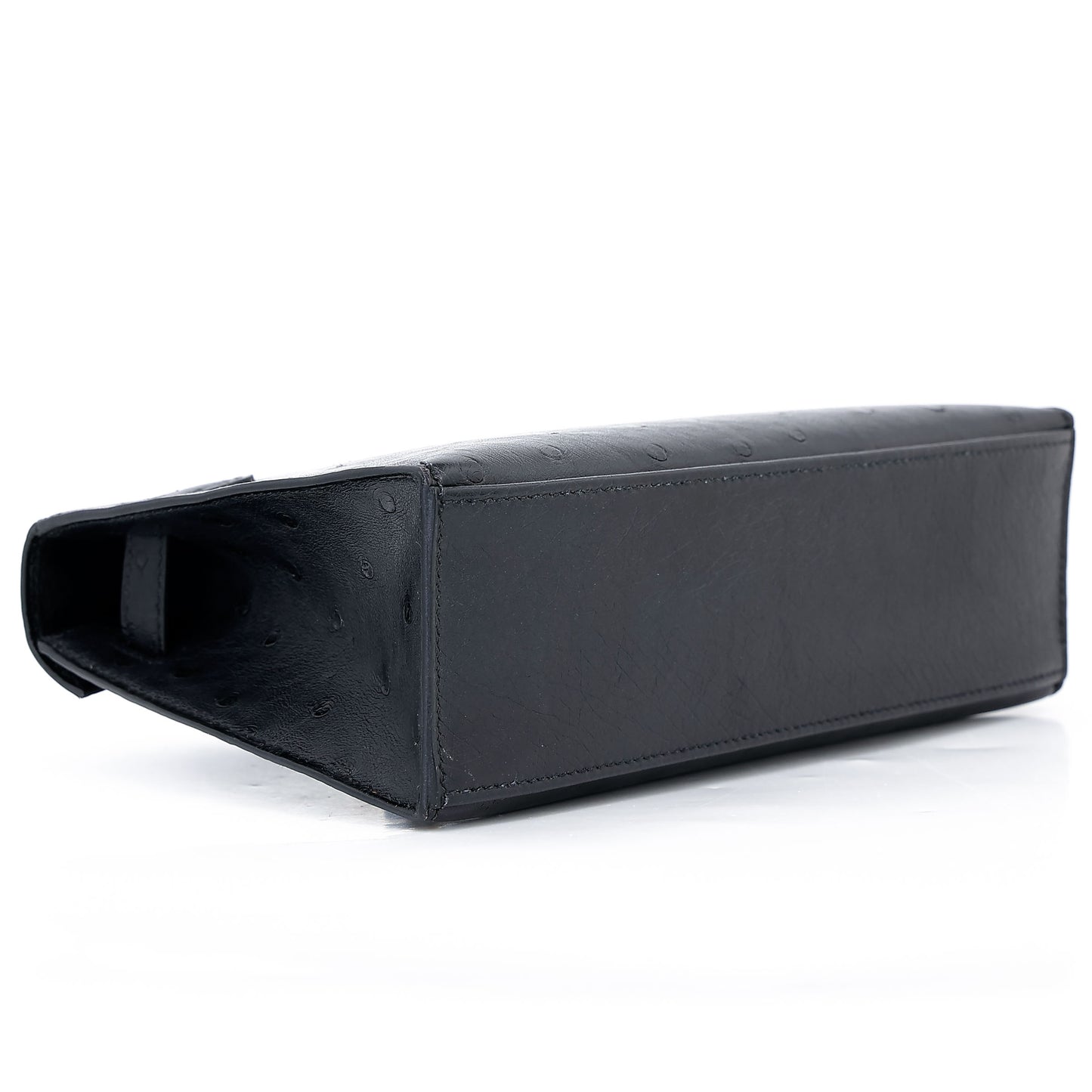 愛馬仕 Kelly Pochette Noir 鴕鳥皮