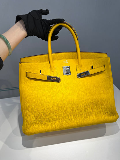 愛馬仕 Birkin 35 金黃色