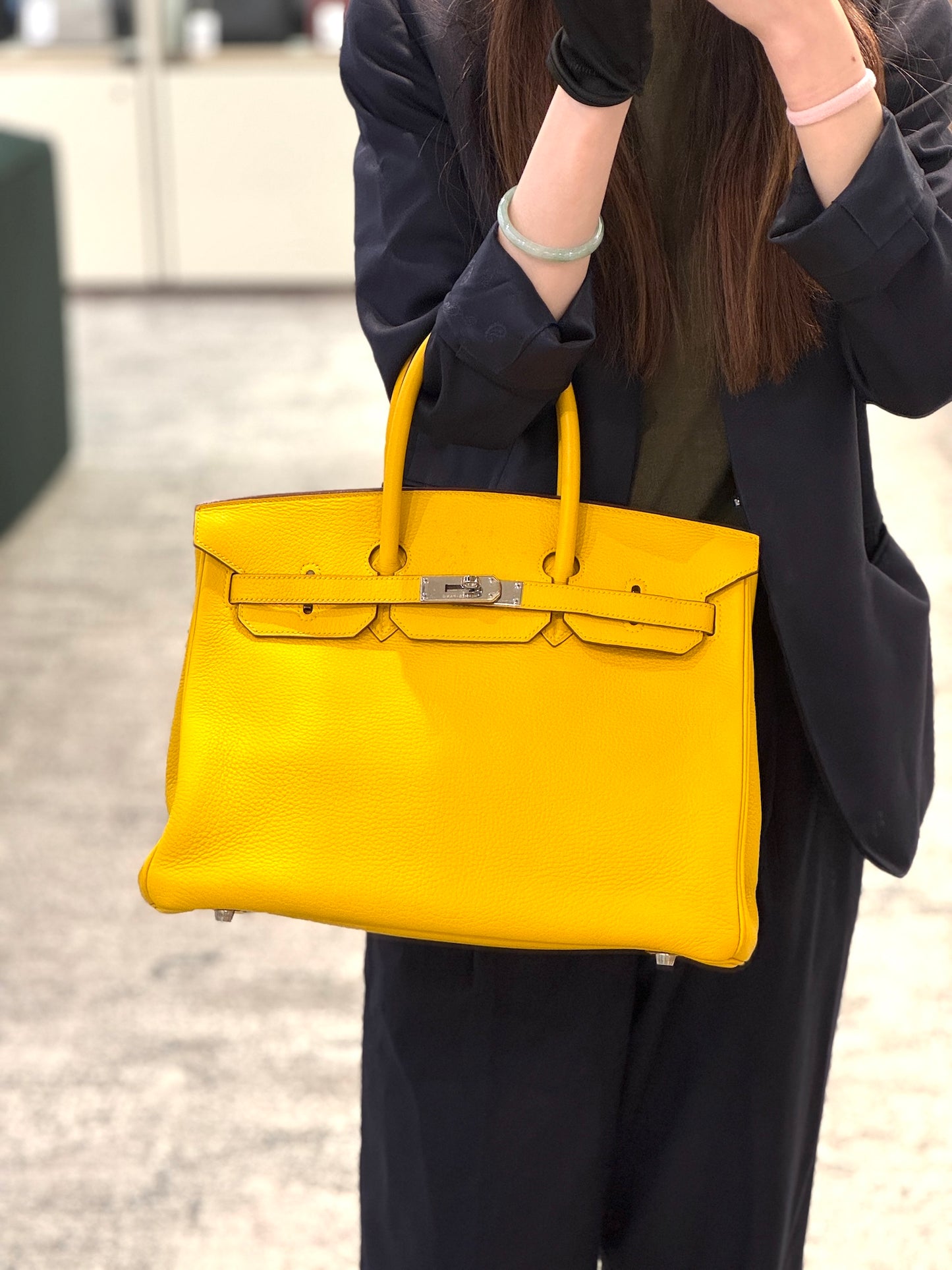 愛馬仕 Birkin 35 金黃色
