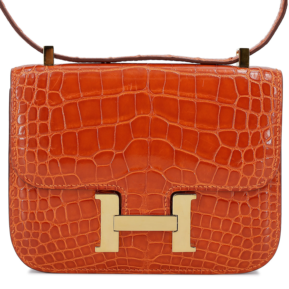 愛馬仕 Micro Constance 橘色