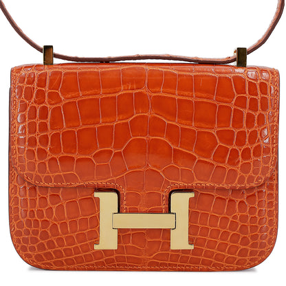 愛馬仕 Micro Constance 橘色