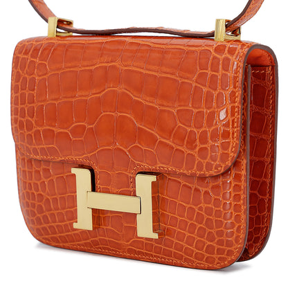 愛馬仕 Micro Constance 橘色