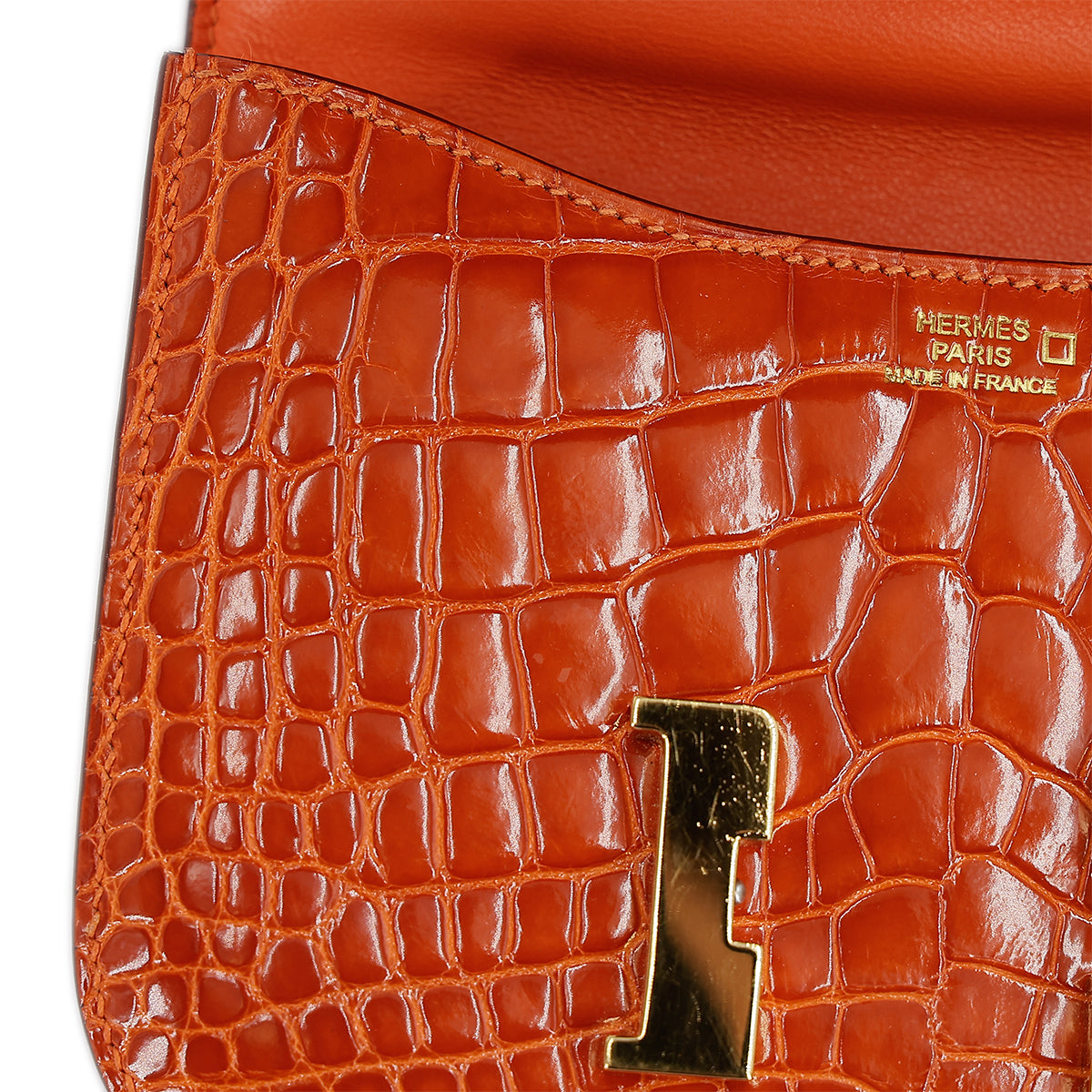 愛馬仕 Micro Constance 橘色