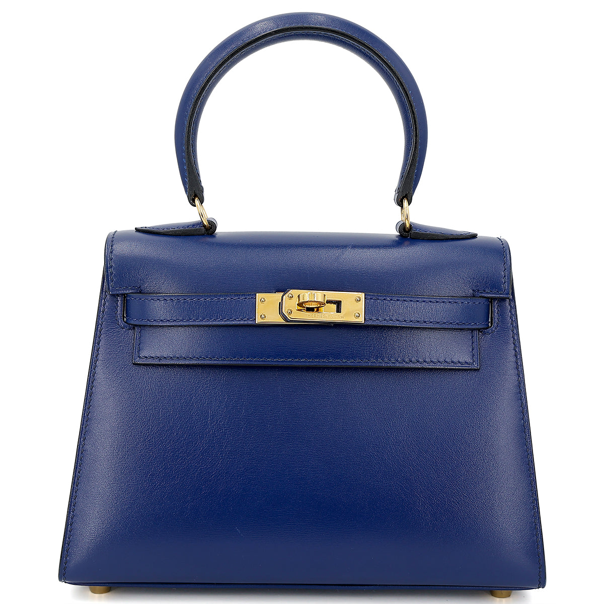 愛馬仕復古迷你凱莉包 20 藍寶石色