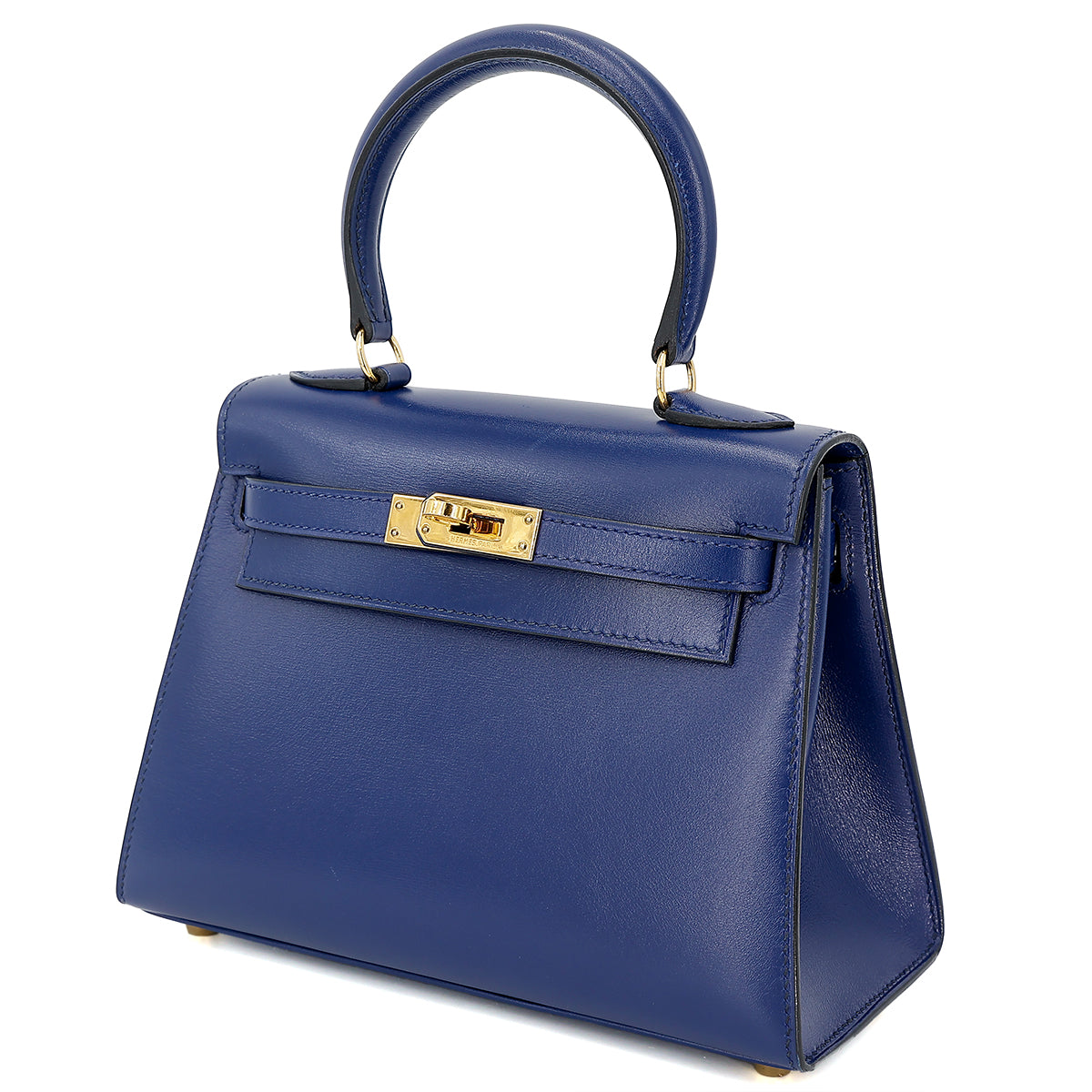 愛馬仕復古迷你凱莉包 20 藍寶石色