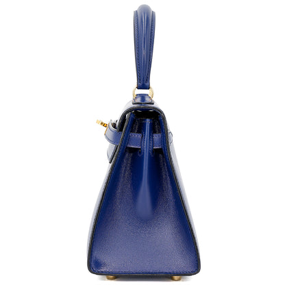 愛馬仕復古迷你凱莉包 20 藍寶石色