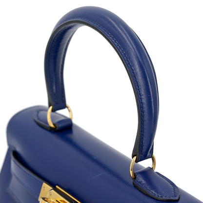 愛馬仕復古迷你凱莉包 20 藍寶石色