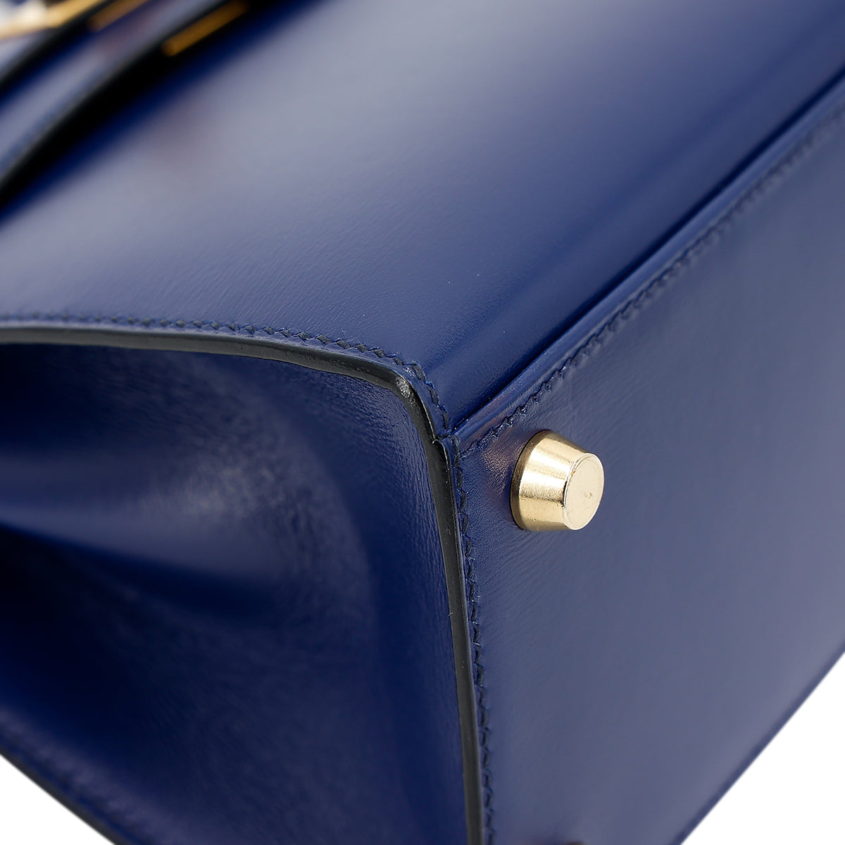 愛馬仕復古迷你凱莉包 20 藍寶石色