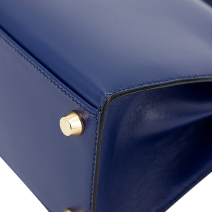 愛馬仕復古迷你凱莉包 20 藍寶石色