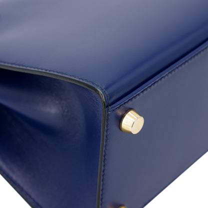 愛馬仕復古迷你凱莉包 20 藍寶石色