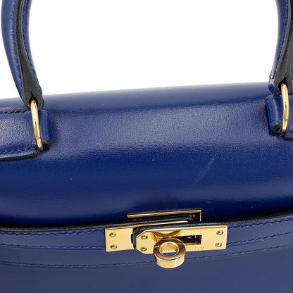 愛馬仕復古迷你凱莉包 20 藍寶石色