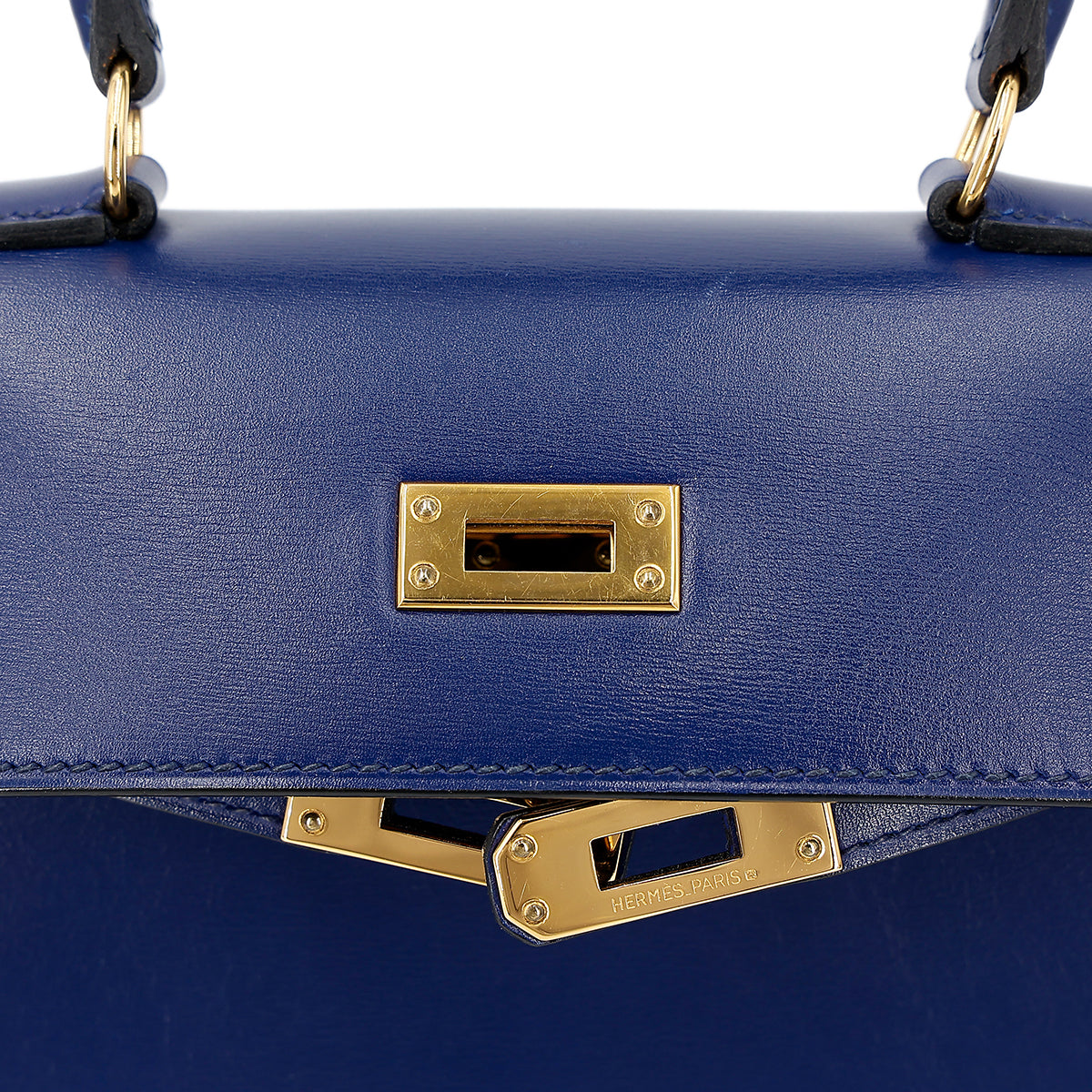 愛馬仕復古迷你凱莉包 20 藍寶石色