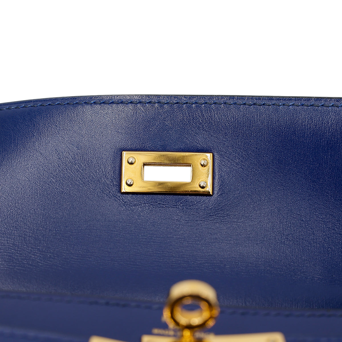 愛馬仕復古迷你凱莉包 20 藍寶石色