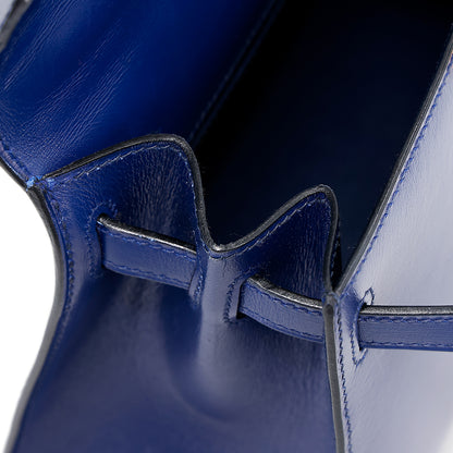 愛馬仕復古迷你凱莉包 20 藍寶石色