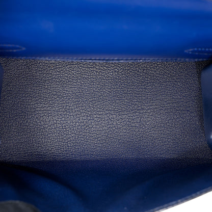 愛馬仕復古迷你凱莉包 20 藍寶石色