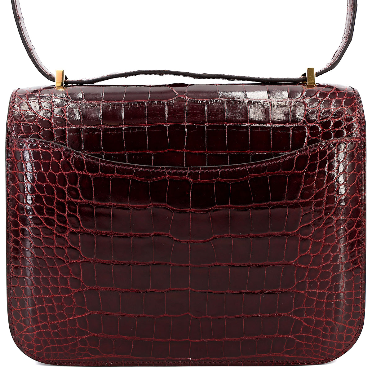 愛馬仕 Constance Mini 勃根地紅 Moyen 鱷魚皮