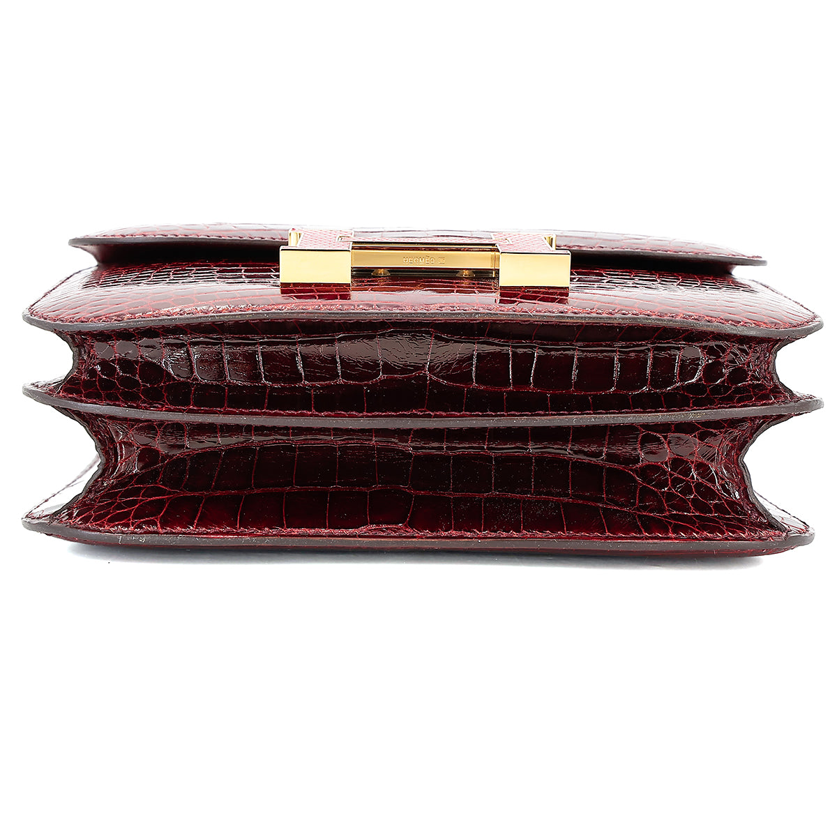 愛馬仕 Constance Mini 勃根地紅 Moyen 鱷魚皮