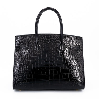 愛馬仕 Birkin 30 Sellier 黑色 Porosus 鱷魚皮