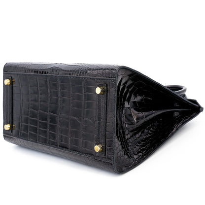 愛馬仕 Birkin 30 Sellier 黑色 Porosus 鱷魚皮