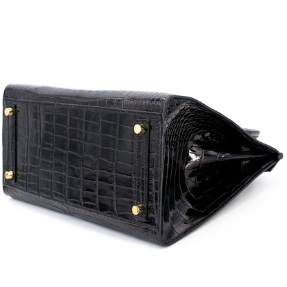 愛馬仕 Birkin 30 Sellier 黑色 Porosus 鱷魚皮