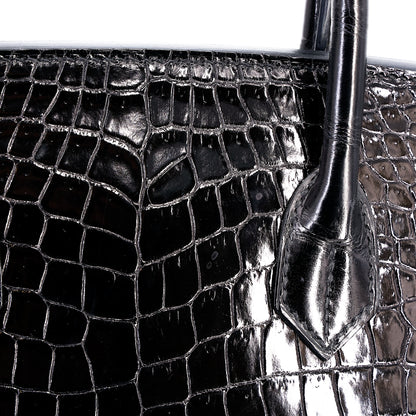 愛馬仕 Birkin 30 Sellier 黑色 Porosus 鱷魚皮