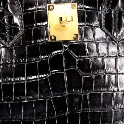 愛馬仕 Birkin 30 Sellier 黑色 Porosus 鱷魚皮