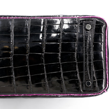 愛馬仕 Birkin 30 黑色海葵亮面尼羅鱷皮