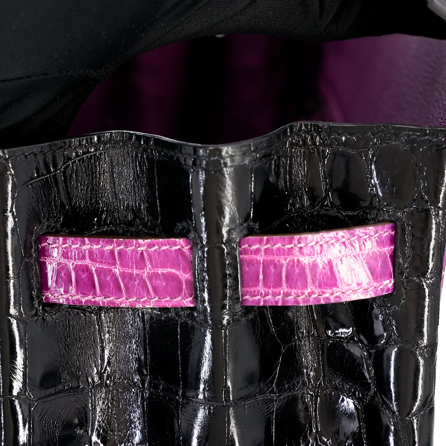 愛馬仕 Birkin 30 黑色海葵亮面尼羅鱷皮