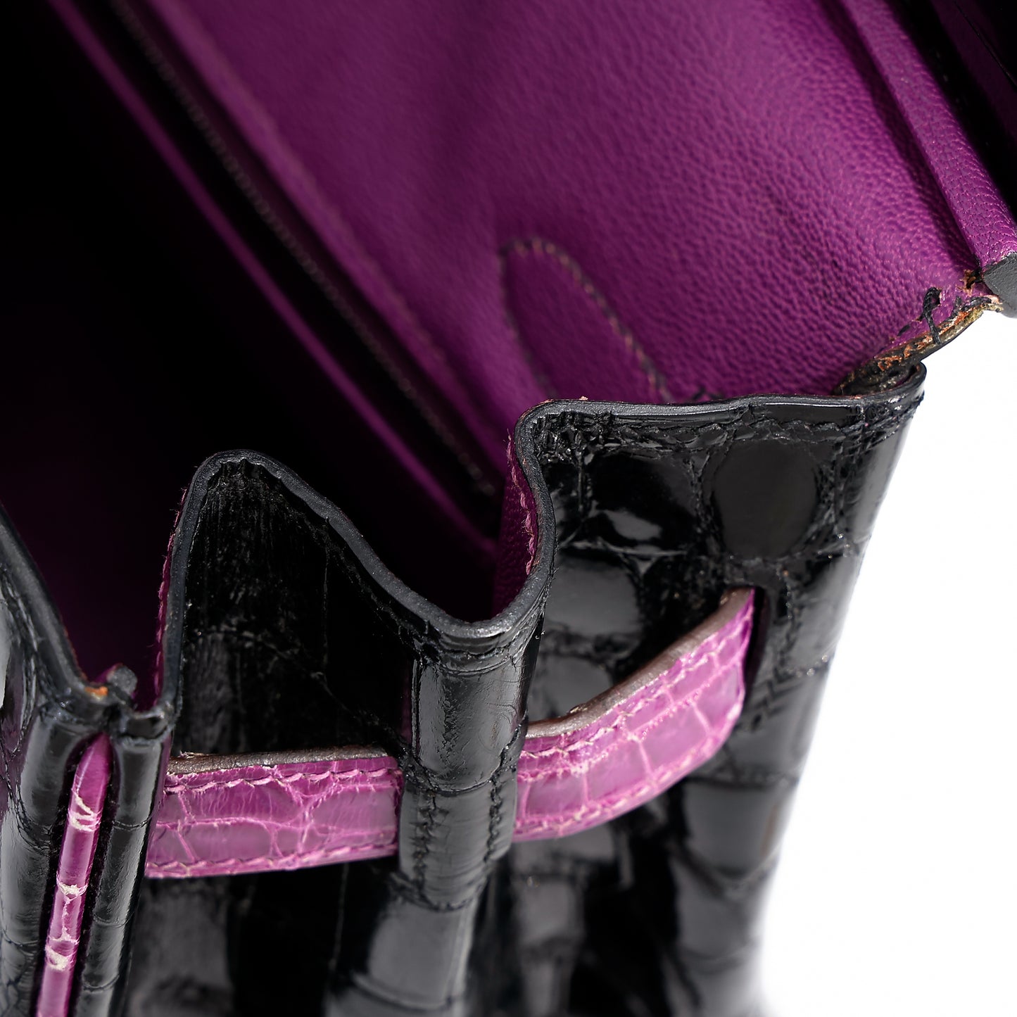 愛馬仕 Birkin 30 黑色海葵亮面尼羅鱷皮