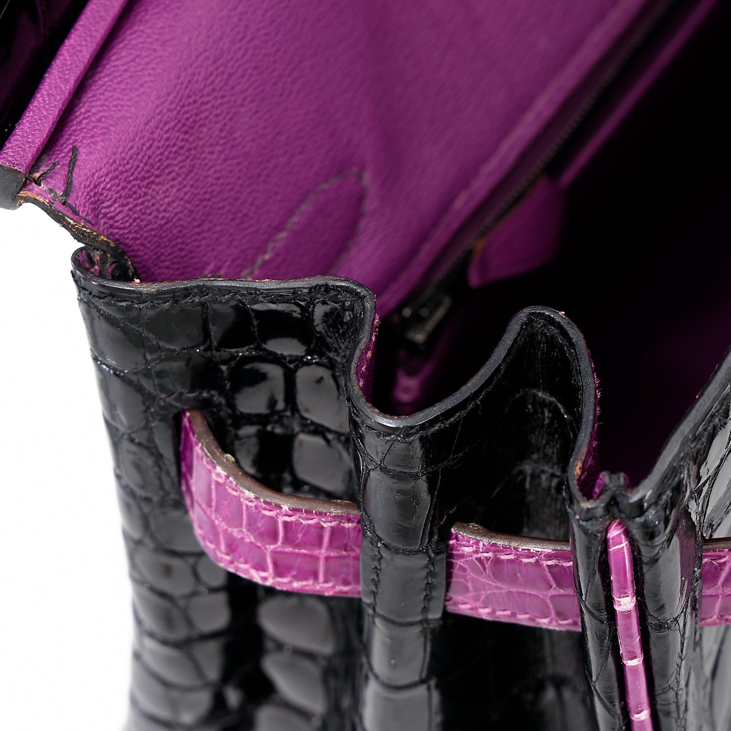 愛馬仕 Birkin 30 黑色海葵亮面尼羅鱷皮