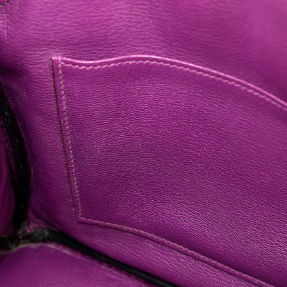 愛馬仕 Birkin 30 黑色海葵亮面尼羅鱷皮