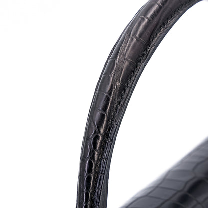 愛馬仕 Kelly 28 黑色霧面尼羅鱷魚皮