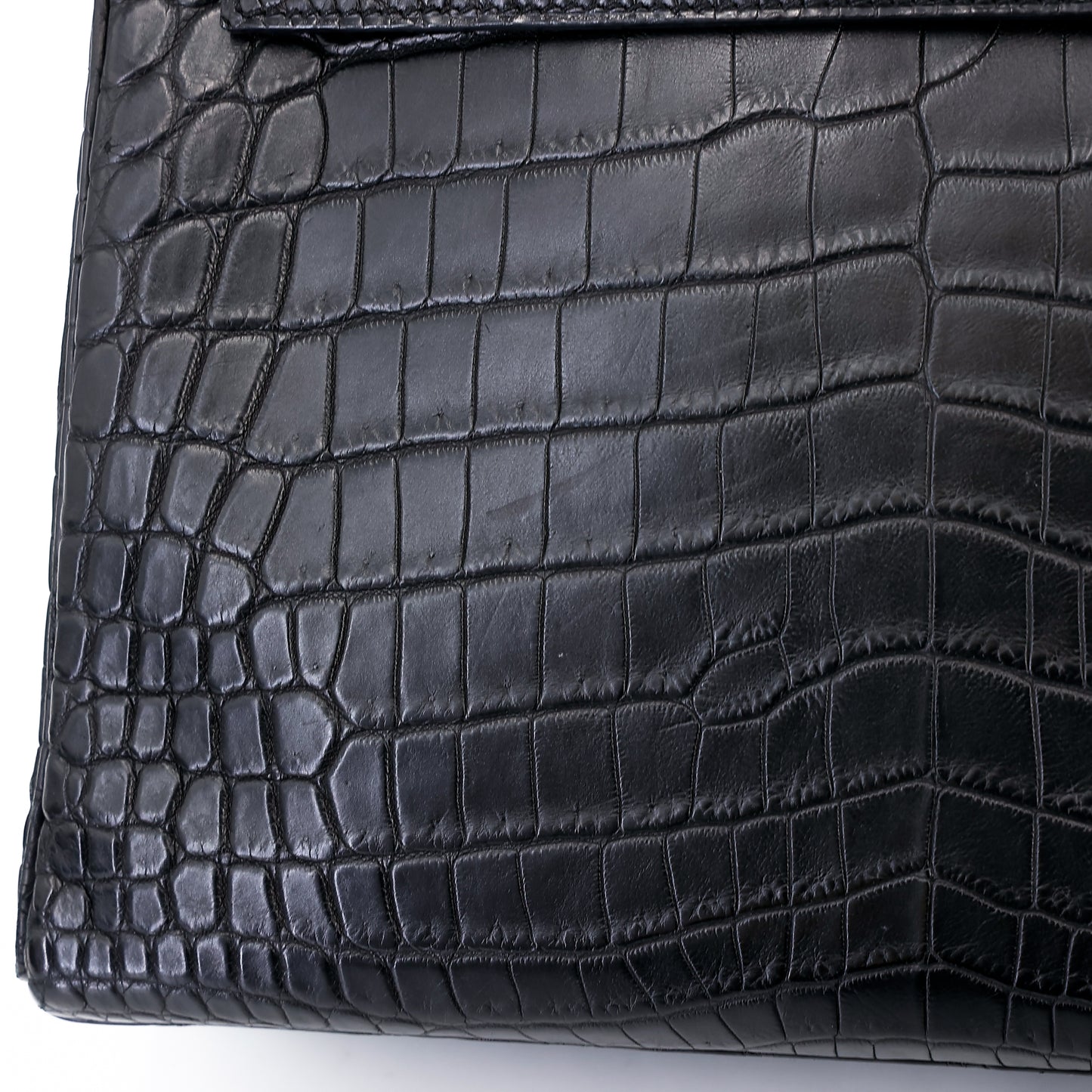 愛馬仕 Kelly 28 黑色霧面尼羅鱷魚皮