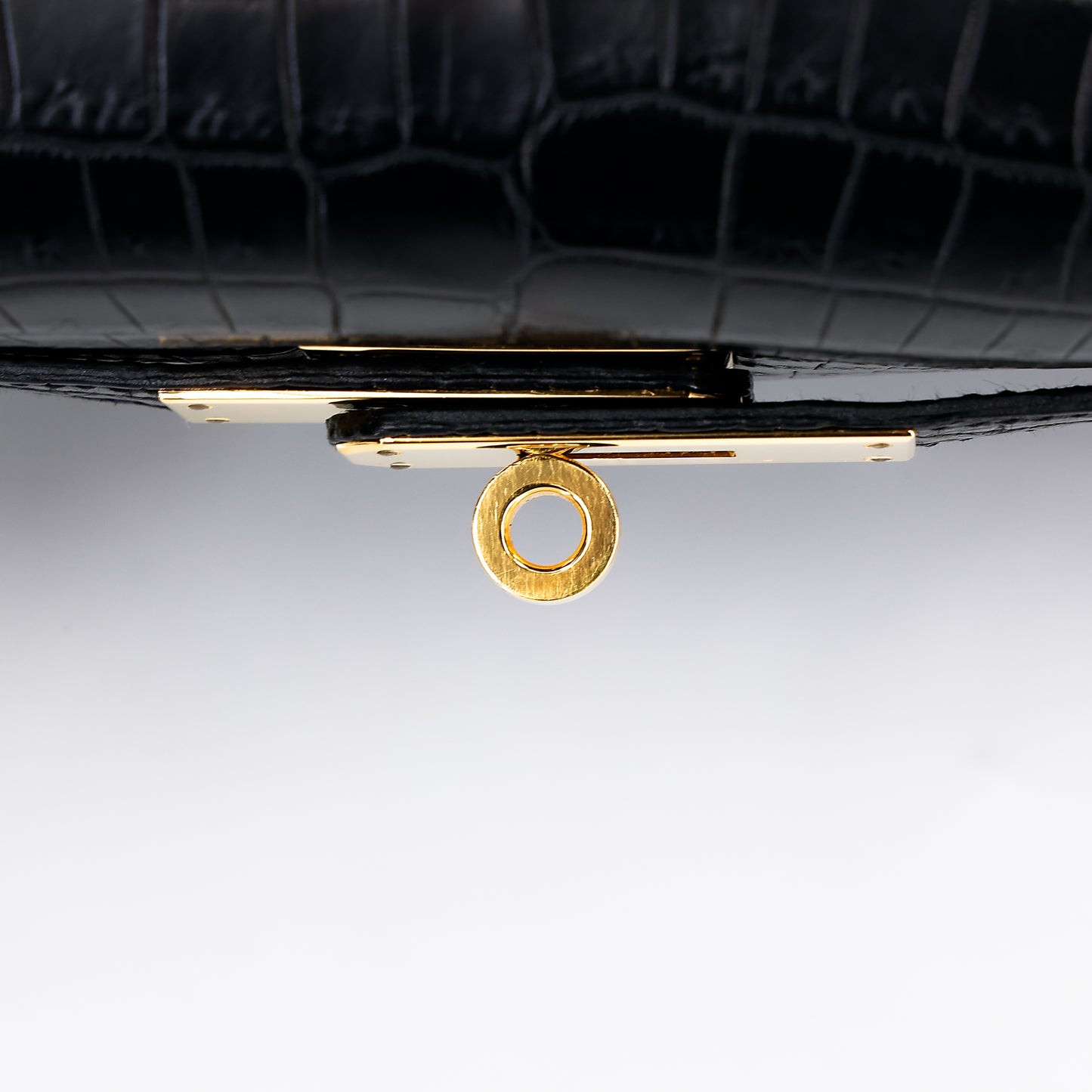 愛馬仕 Kelly 28 黑色霧面尼羅鱷魚皮