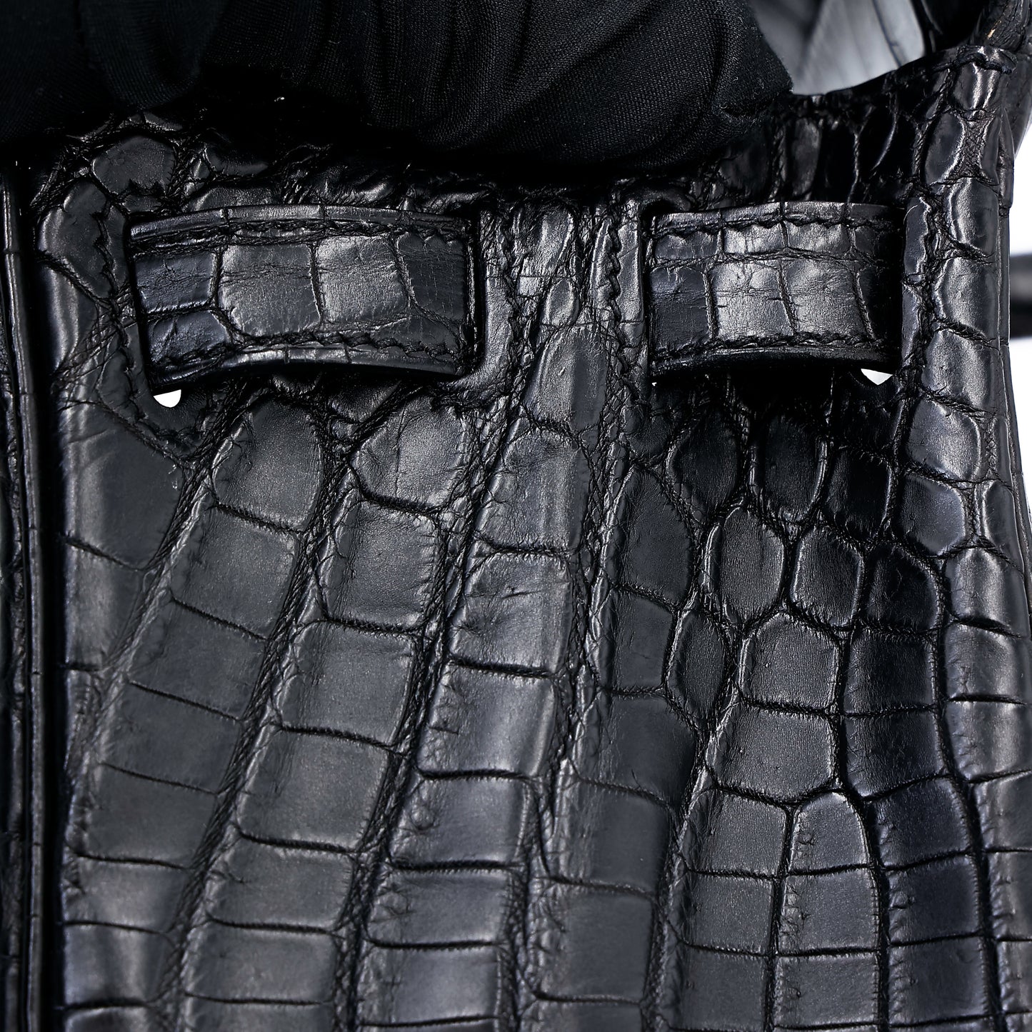 愛馬仕 Kelly 28 黑色霧面尼羅鱷魚皮